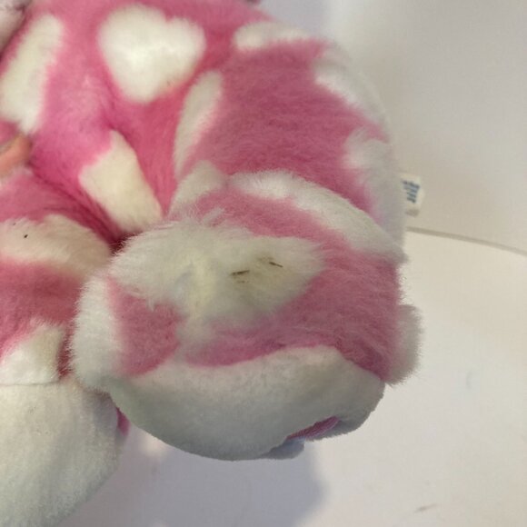 Build A Bear Hug Me Bear Magnet Hands Hearts Pink White Plush Stuffed Valentine - Picture 3 of 12